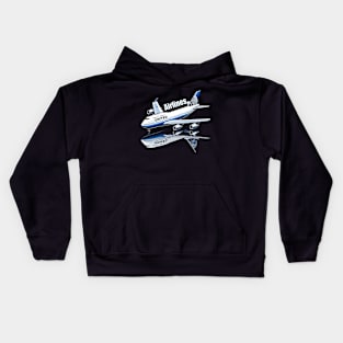 United Airlines Boeing 747 - Aviation Enthusiast Kids Hoodie